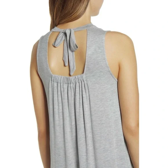 Loveappella Gray Jersey Trapeze Swing Dress - Picture 8 of 8